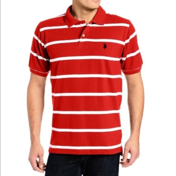 U.S. Polo Assn. Other - 🔴⚪️ U.S. Polo Assn. Sporty Pique Polo Shirt M🔴⚪️